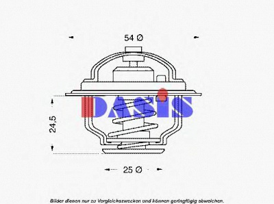 AKS DASIS 751853n -  Термостат, охлаждающая жидкость